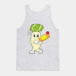 Radish Cricket Cricket bat Tank Top